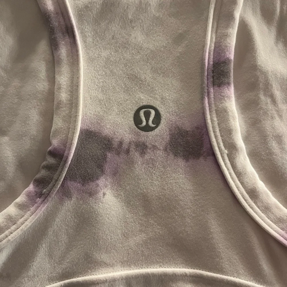 Lululemon Purple and White Tank Top - Picture 3 of 3